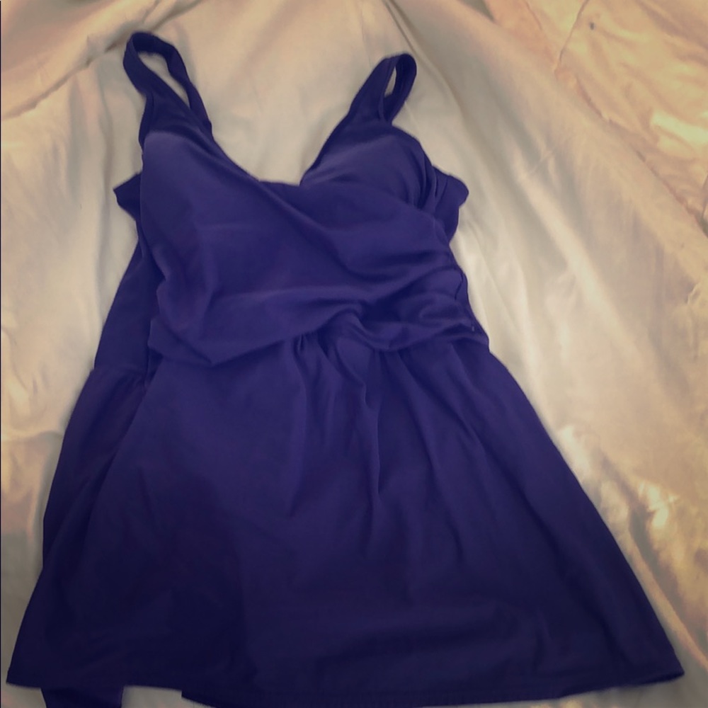 Purple bathing suit